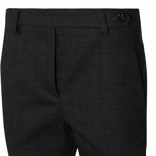 BLACK WOOL PANTS