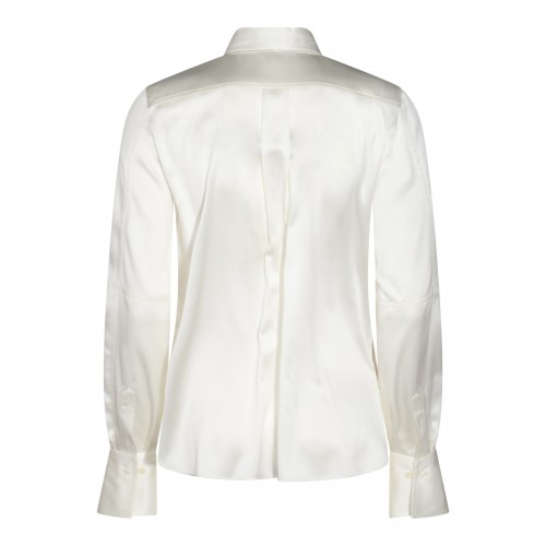 WHITE SILK SHIRT