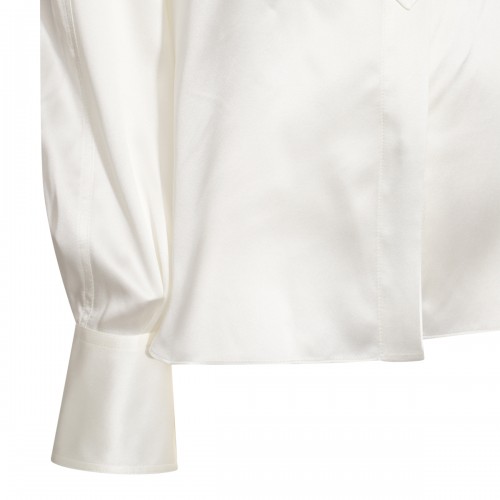 WHITE SILK SHIRT