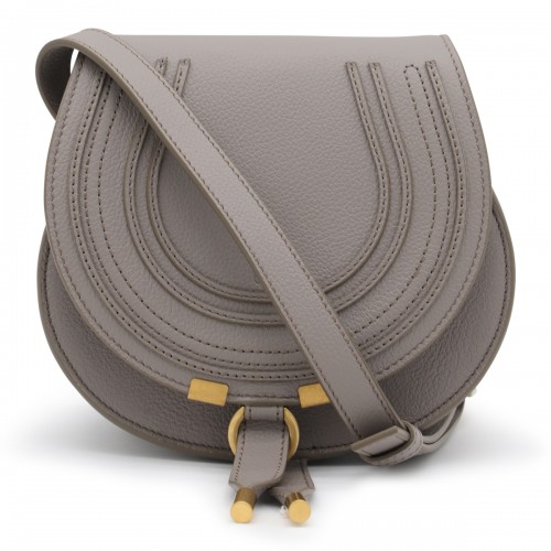 CASHMERE GREY LEATHER MARCIE SMALL SHOULDER BAG