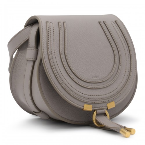 CASHMERE GREY LEATHER MARCIE SMALL SHOULDER BAG