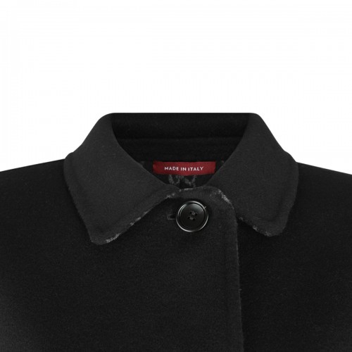 BLACK WOOL COAT