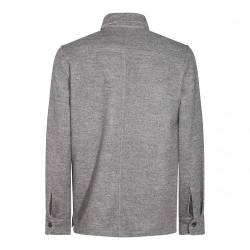 GREY WOOL CASUAL JACKET