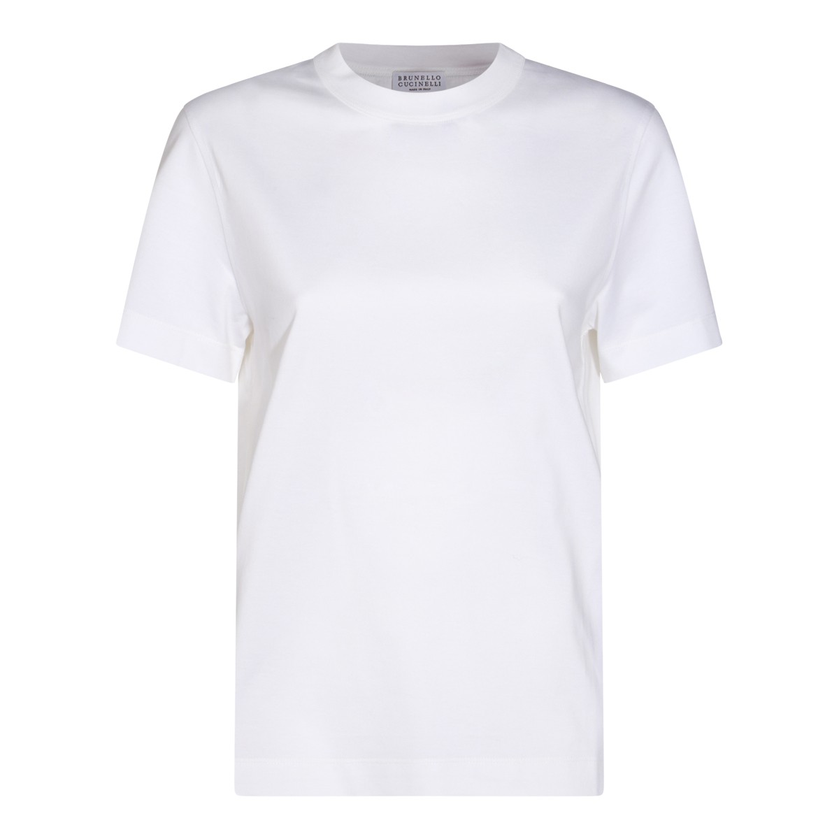 WHITE COTTON T-SHIRT