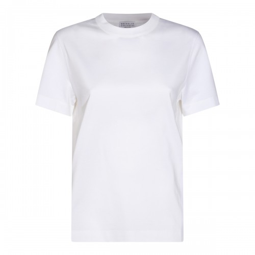 WHITE COTTON T-SHIRT