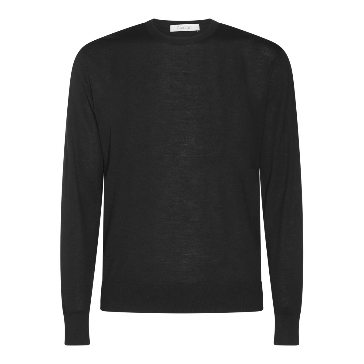 BLACK WOOL KNITWEAR