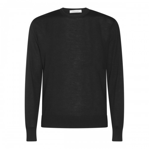 BLACK WOOL KNITWEAR