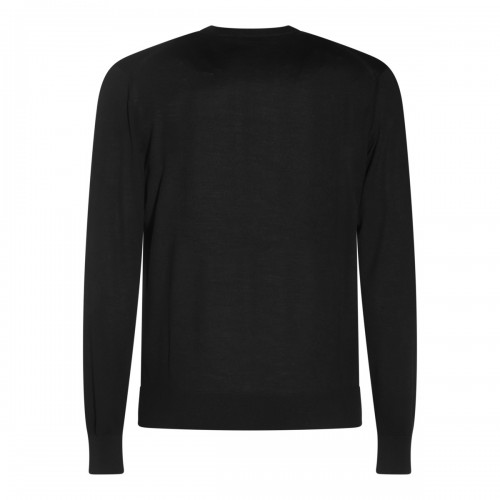 BLACK WOOL KNITWEAR