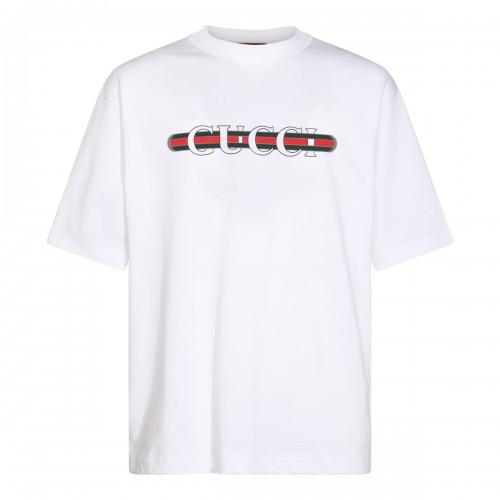 WHITE COTTON T-SHIRT