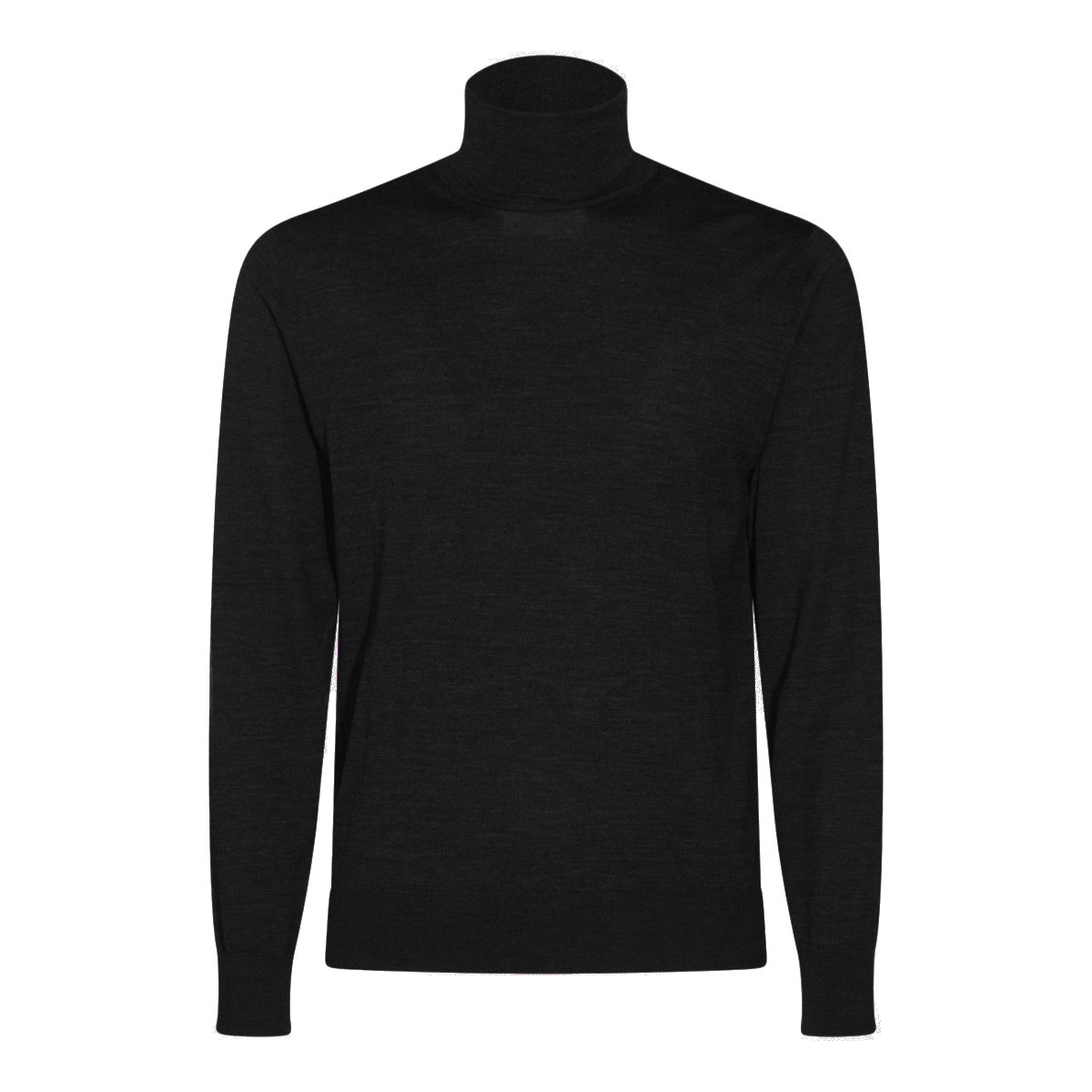 BLACK WOOL KNITWEAR