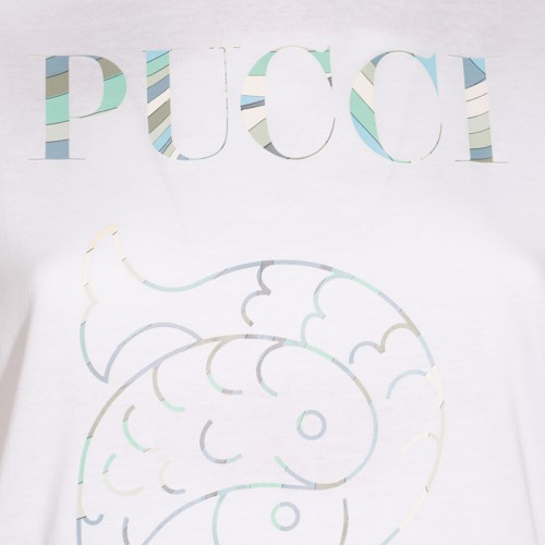 WHITE COTTON T-SHIRT