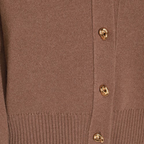 BROWN WOOL KNITWEAR