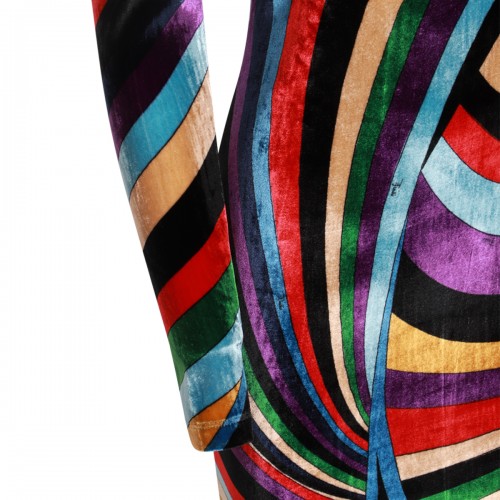 MULTICOLOR VISCOSE MINI DRESS