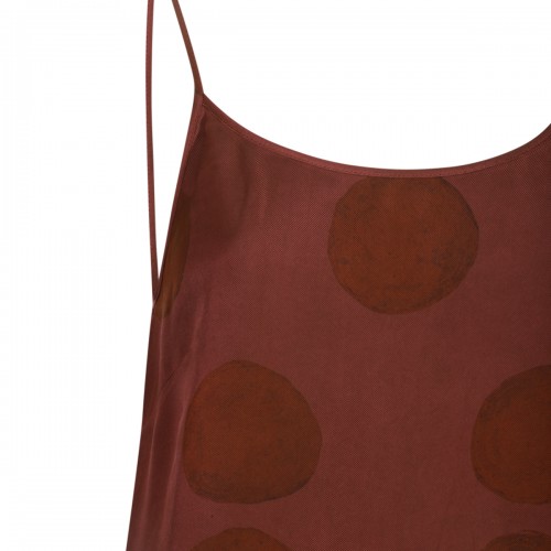 BROWN VISCOSE MAXI DRESS