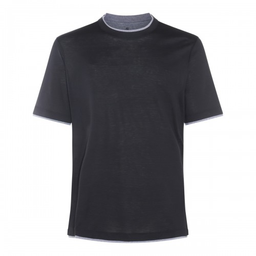 GREY SILK T-SHIRT