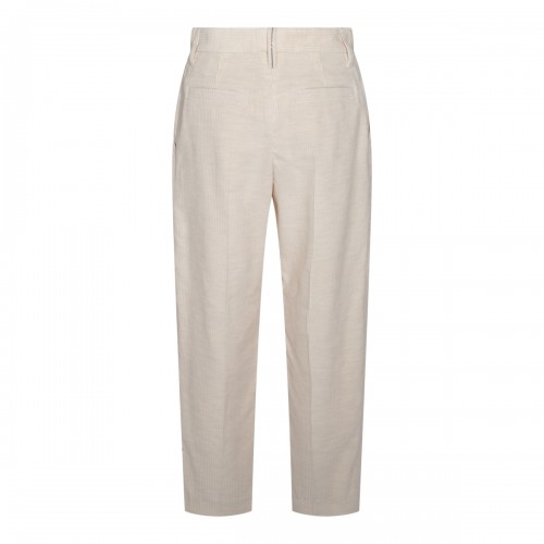 WHITE VISCOSE PANTS