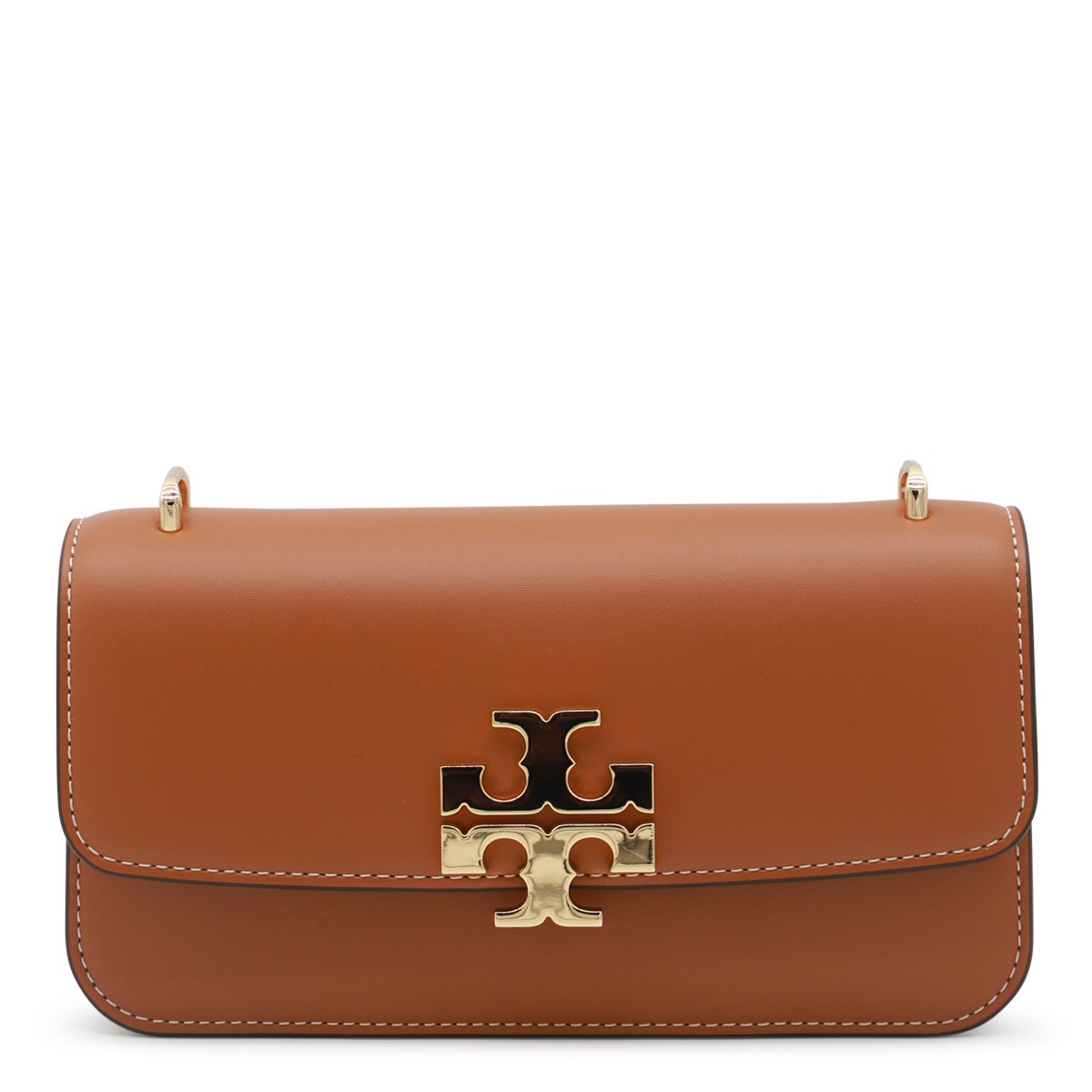 BROWN LEATHER CROSSBODY BAG