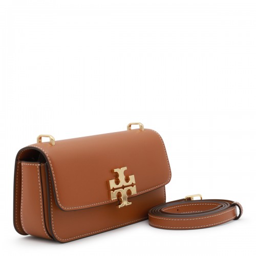 BROWN LEATHER CROSSBODY BAG