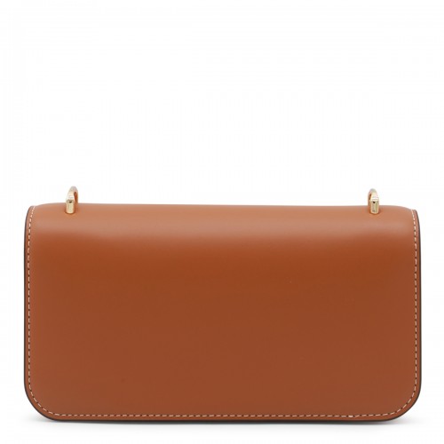 BROWN LEATHER CROSSBODY BAG