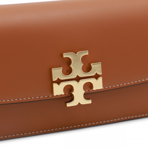 BROWN LEATHER CROSSBODY BAG