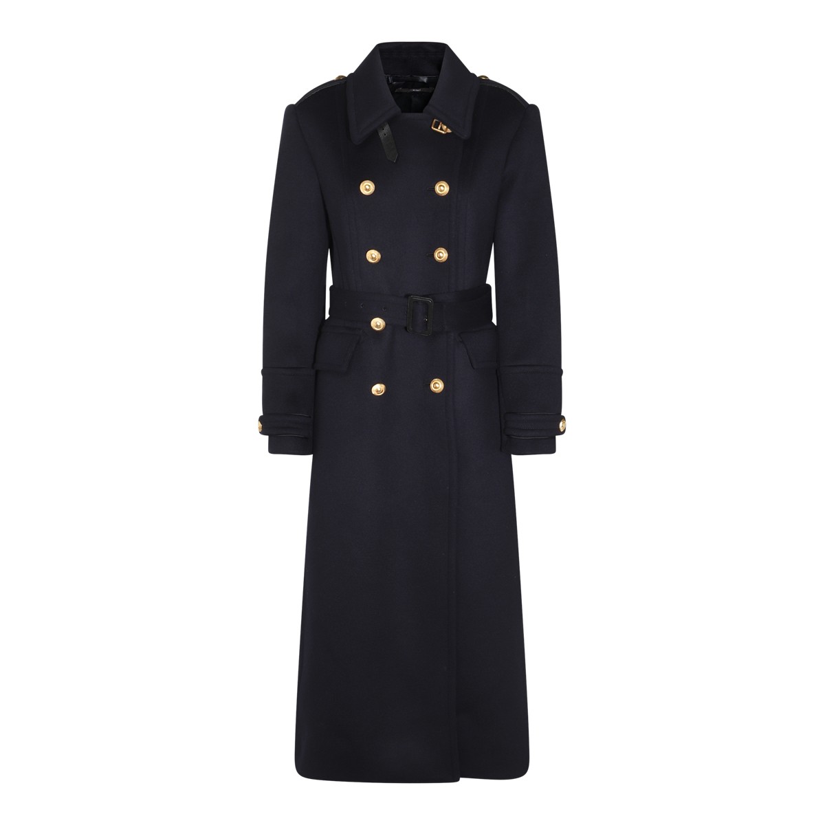 DARK BLUE WOOL COAT