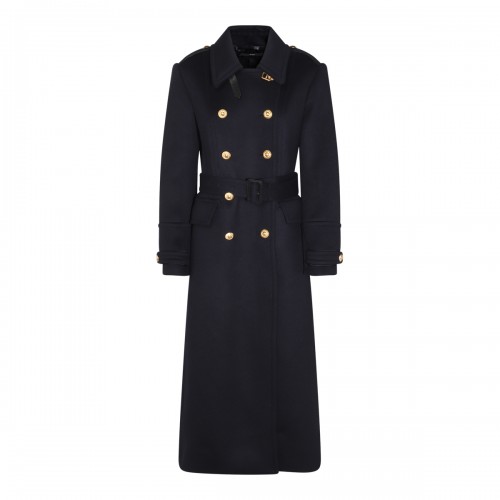 DARK BLUE WOOL COAT