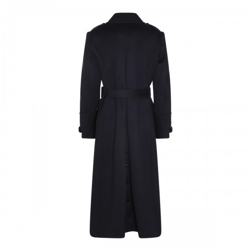 DARK BLUE WOOL COAT