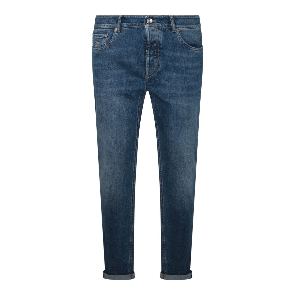 BLUE COTTON DENIM JEANS