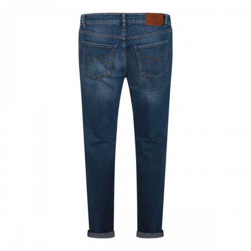 BLUE COTTON DENIM JEANS