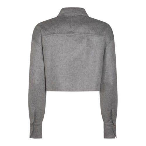 LIGHT GREY WOOL SHIRT