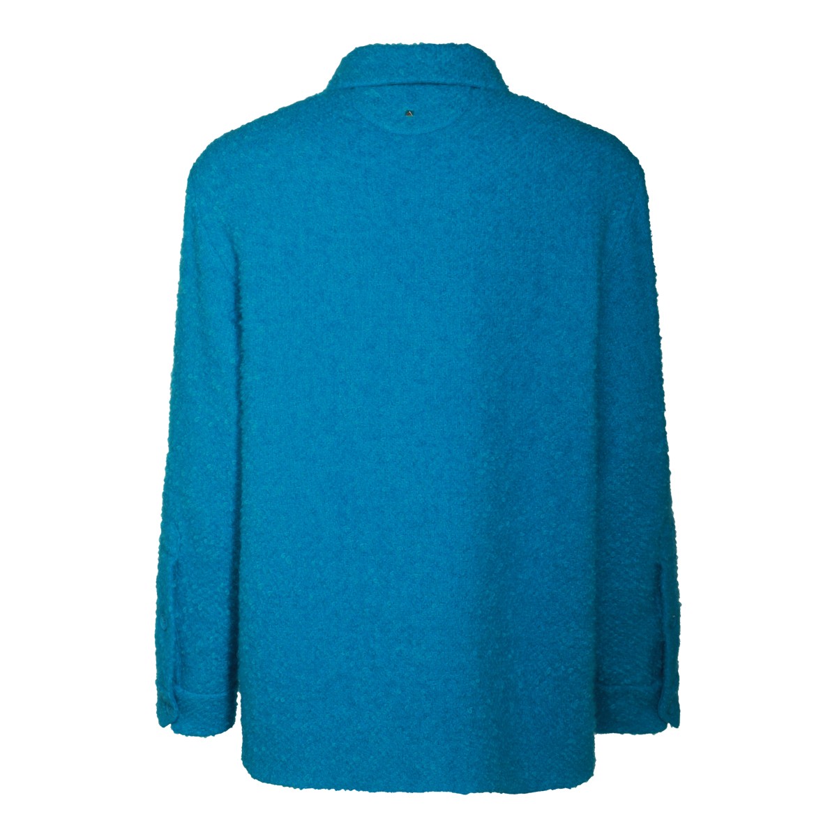 BLUE WOOL DOWN JACKET BLUE WOOL DOWN JACKET