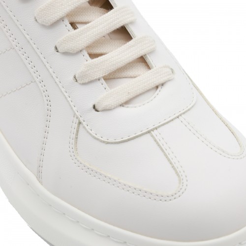 WHITE LEATHER SNEAKERS