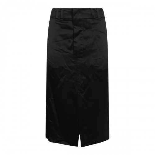 BLACK SILK SKIRT