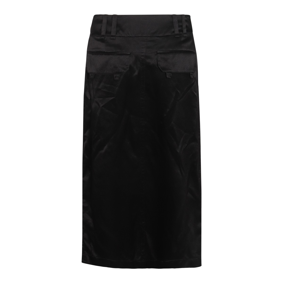 BLACK SILK SKIRT BLACK SILK SKIRT