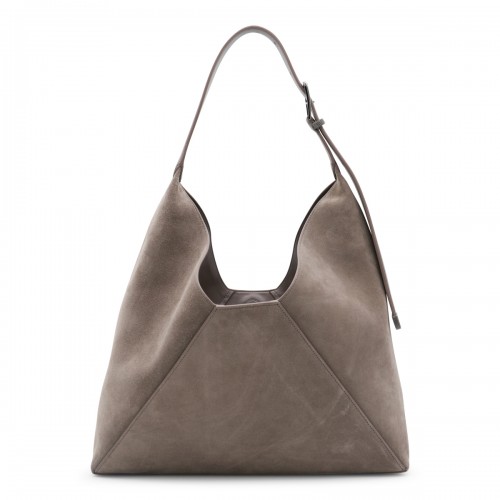 BEIGE LEATHER CROSSBODY BAG