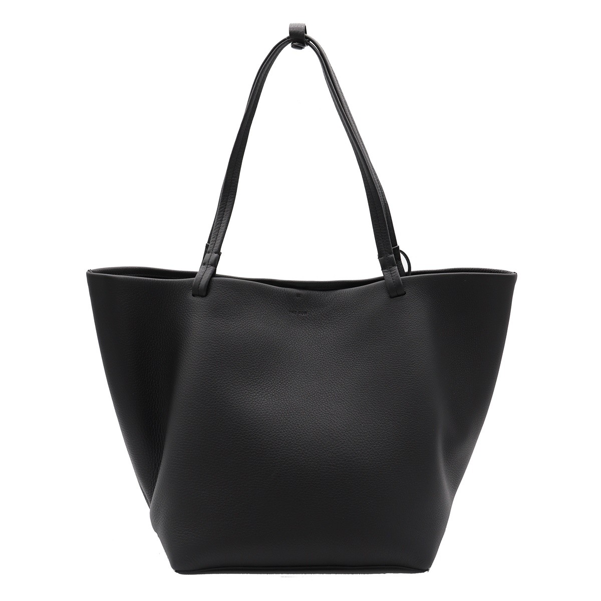 BLACK LEATHER PARK TOTE THREE BAG