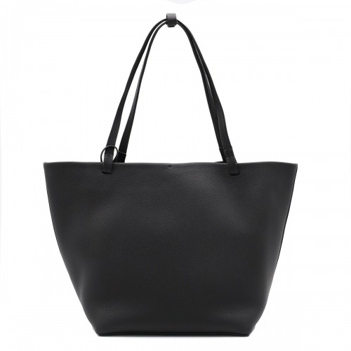 BLACK LEATHER PARK TOTE THREE BAG