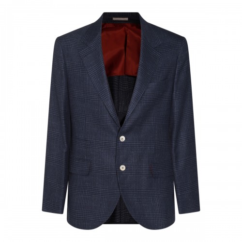 BLUE WOOL BLAZER