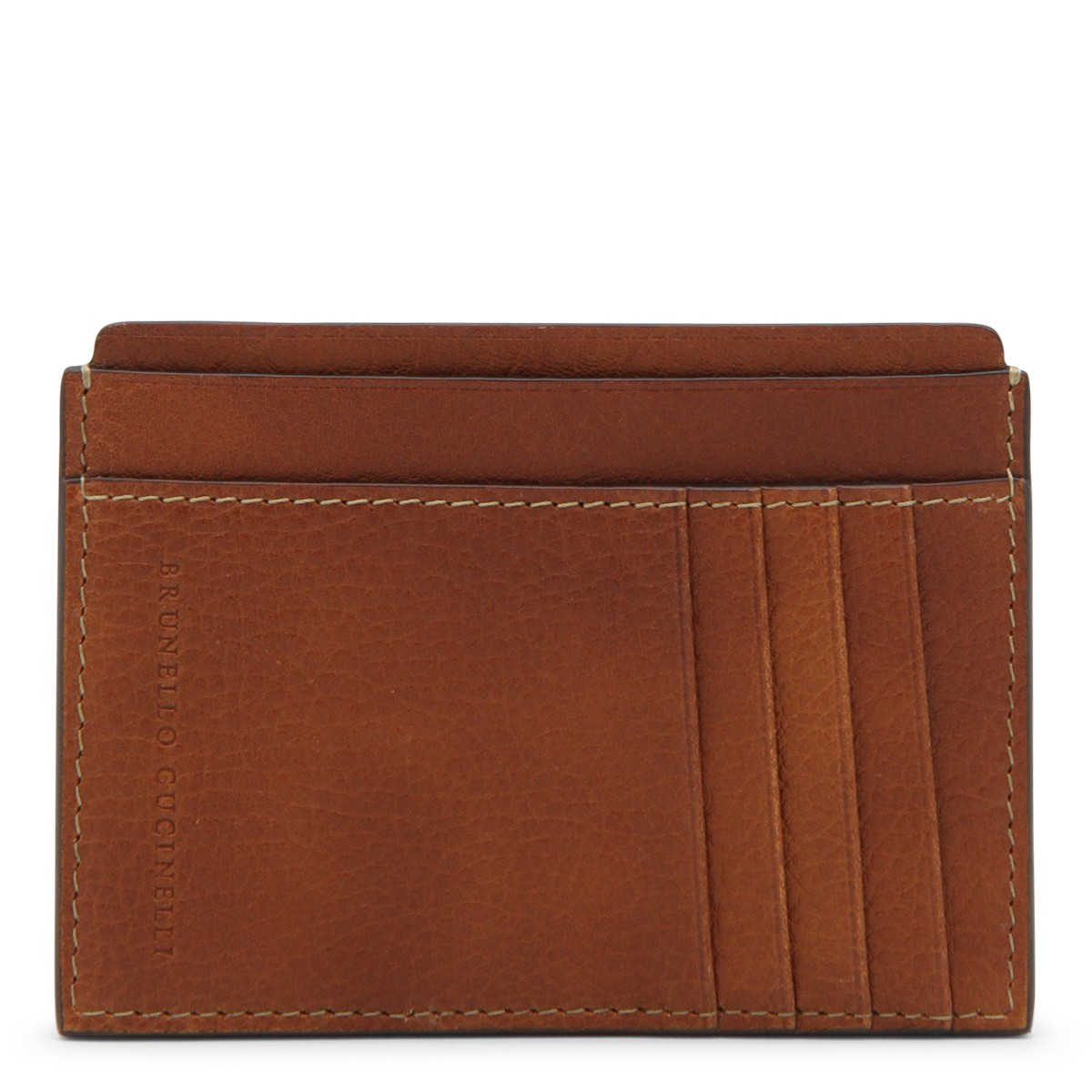 BROWN LEATHER CARDHOLDER