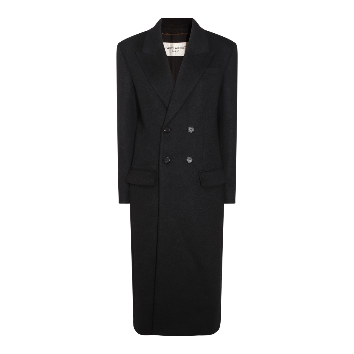 BLACK WOOL COAT