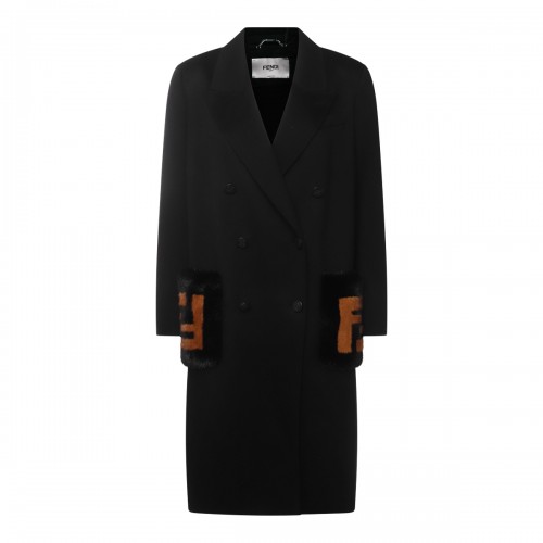 BLACK WOOL COAT