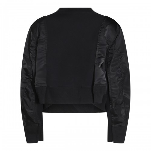 BLACK COTTON SWEATSHIRT