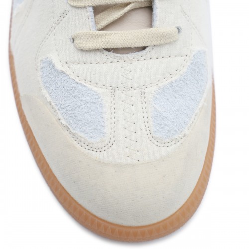 WHITE AND BEIGE SNEAKERS