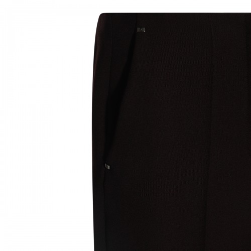 BLACK WOOL PANTS