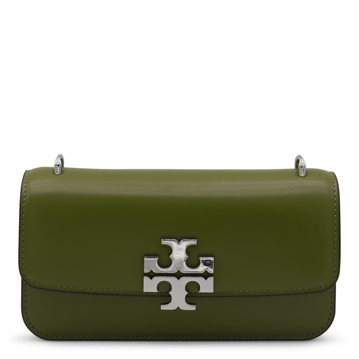 DARK GREEN LEATHER CROSSBODY BAG