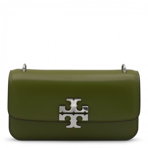 DARK GREEN LEATHER CROSSBODY BAG