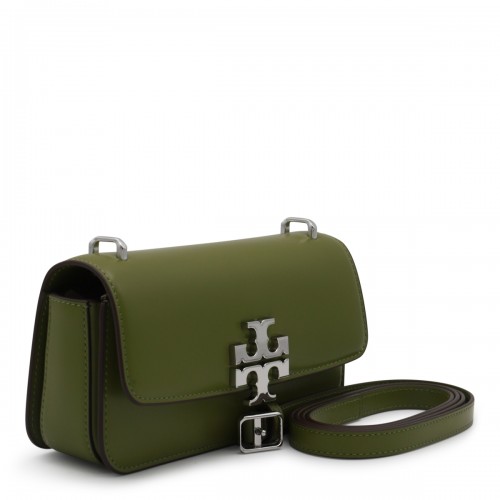 DARK GREEN LEATHER CROSSBODY BAG