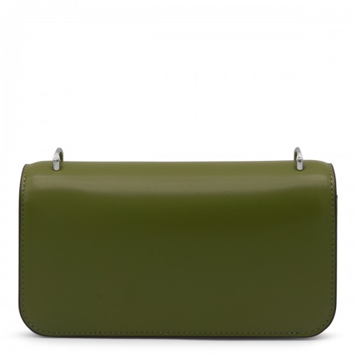 DARK GREEN LEATHER CROSSBODY BAG