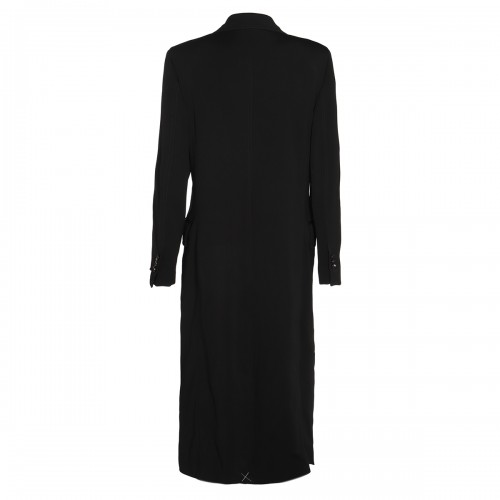 BLACK VISCOSE COAT