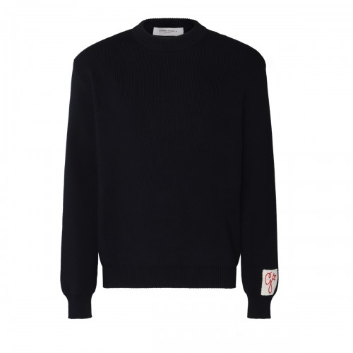 DARK BLUE COTTON KNITWEAR